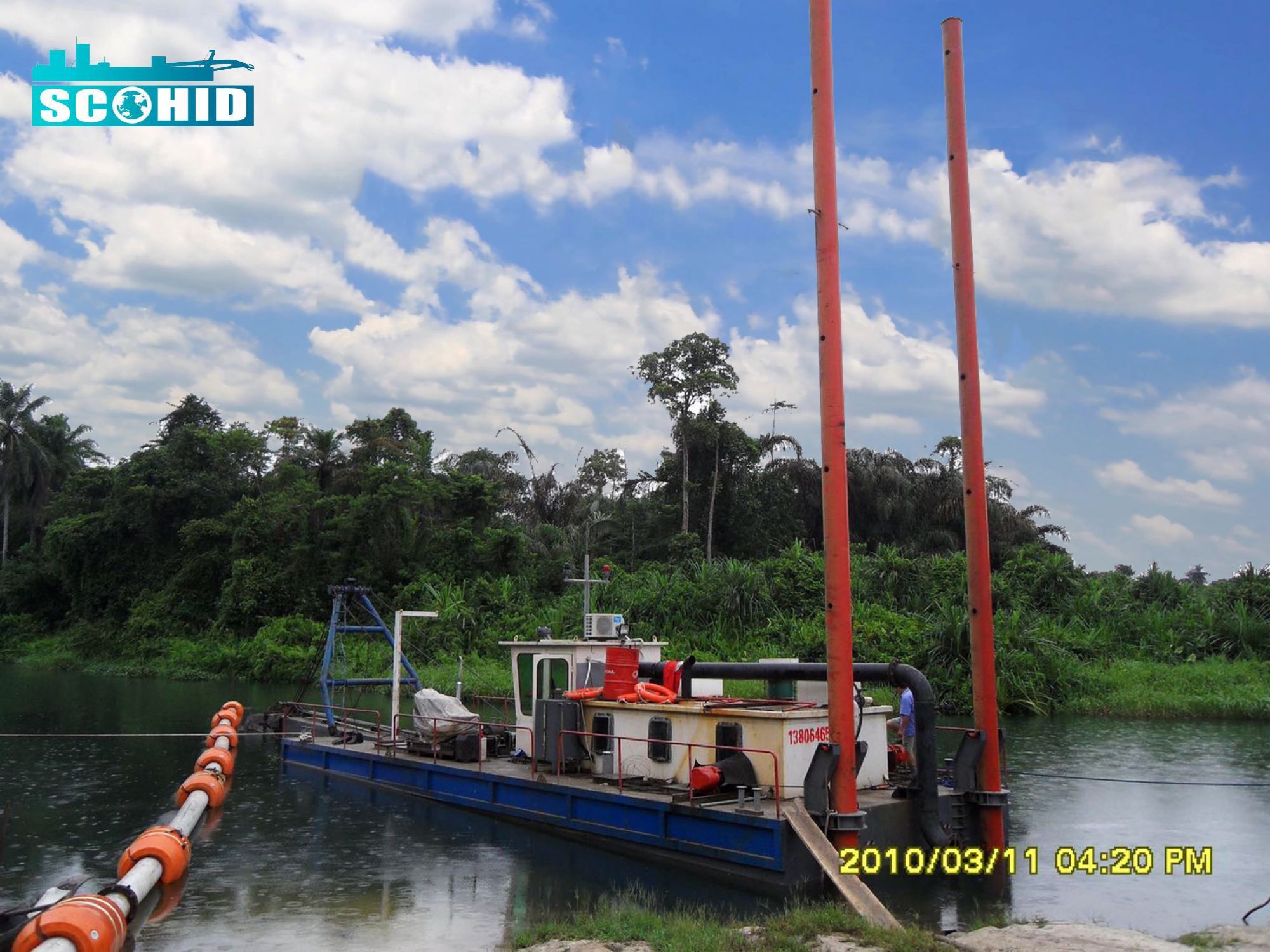 2500m3/H SCO HID-CSD-4016 Cutter Suction Dredger for Canal Ports Dredging Machine