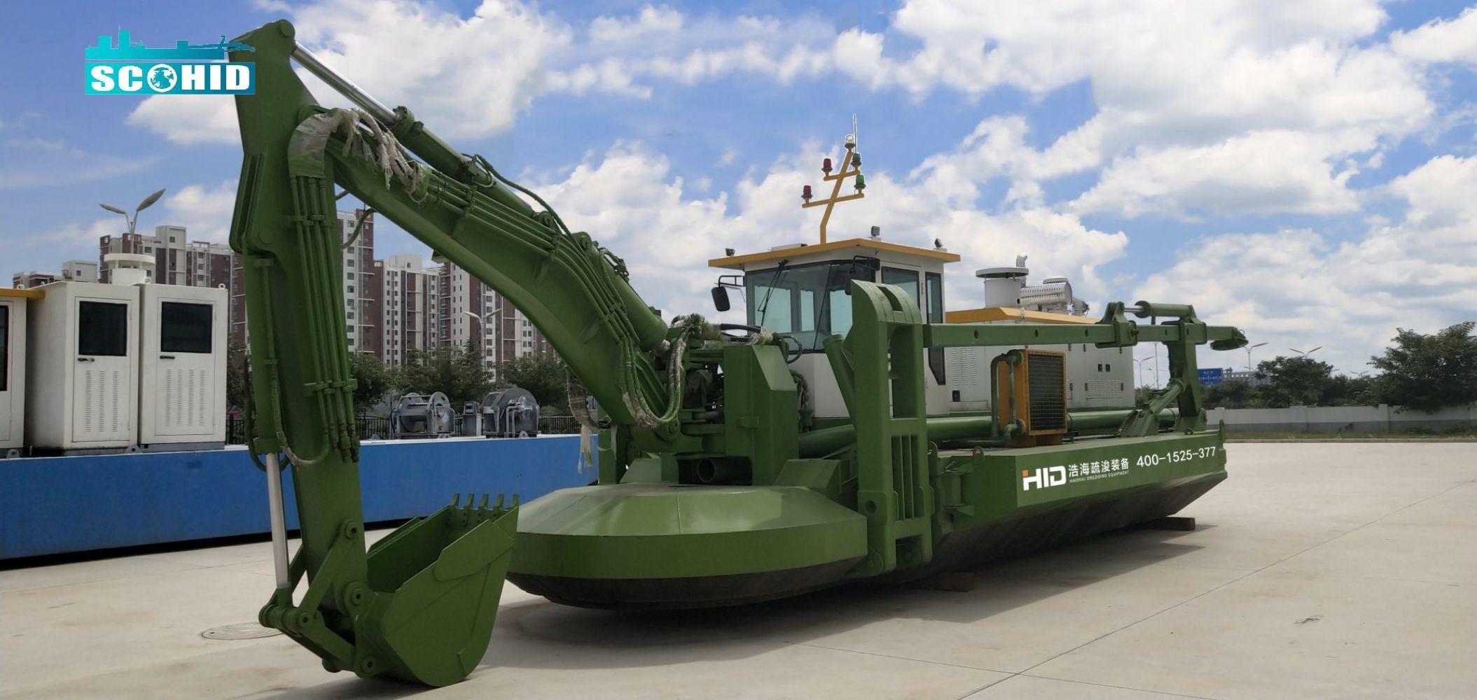 Amphibious Multifunctional Dredger with 5 Changeable Attachments