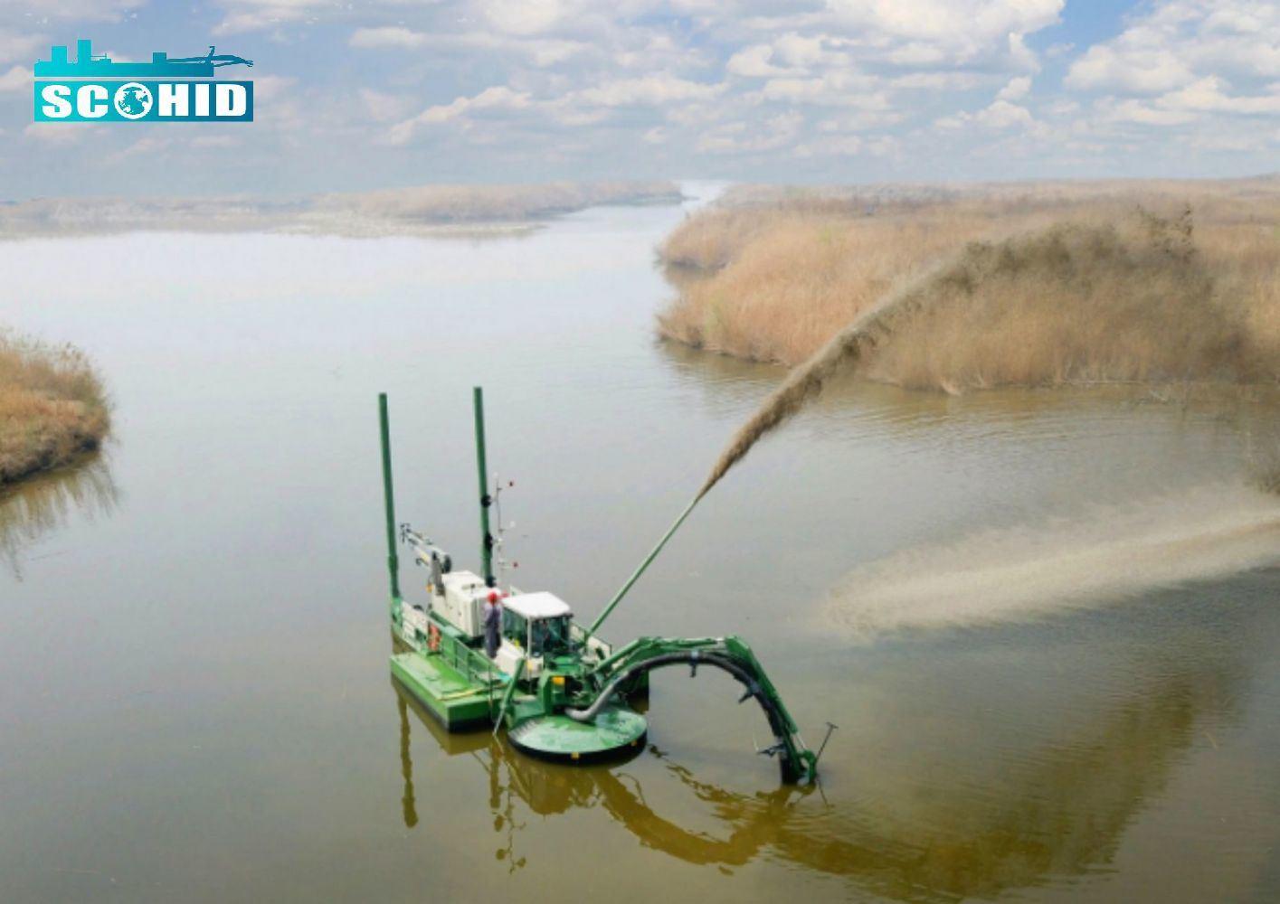 Amphibious Multifunctional Dredger with 5 Changeable Attachments