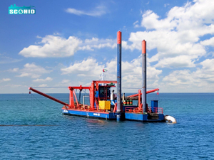 7000 Discharge Distance Hydraulic Dredger for Port Construction