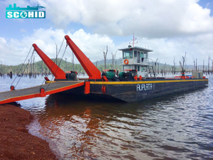 Barge 30m Middle Size with 250t Loading Capacity Equipment Transportiation Barge for Lake/River/Sea Cargos Transportation