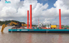 High Efficiency and Environmental Protection Nice Cost Excavator Carrier Equipment/Barge for Backhoe Sand Mining in River