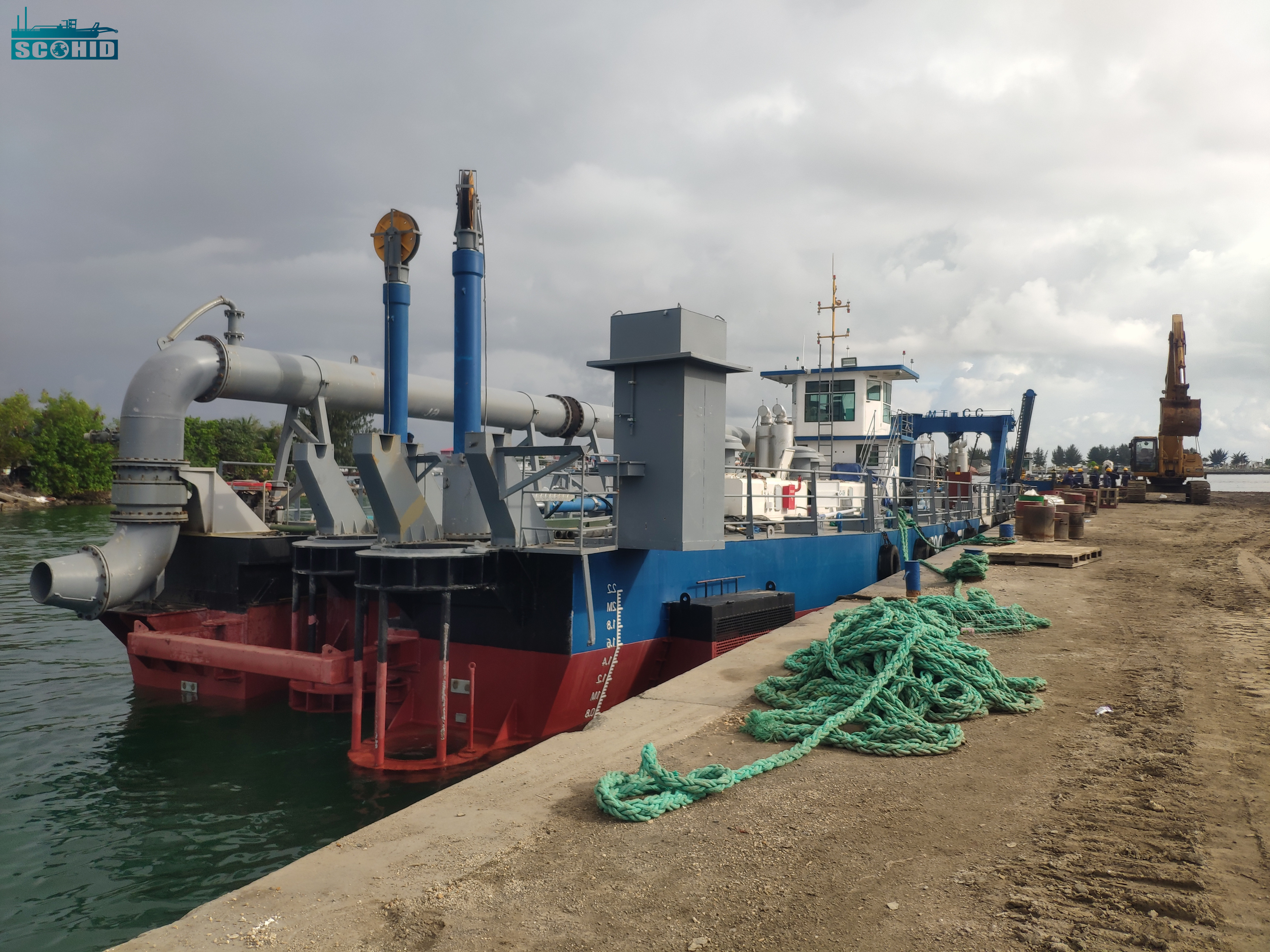 Customized CSD 750 Cutter Head Suction Dredgers for Sand Clay Dredging 