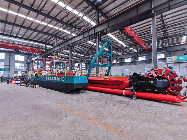SCO HID Design Good Performance Bucket Wheel Dredger used for dredging river sand and mud.
