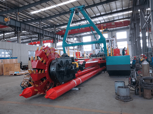 SCO HID Design Good Performance Bucket Wheel Dredger used for dredging river sand and mud.