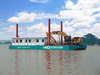 Modular Barge for Excavator Backhoe Dredger