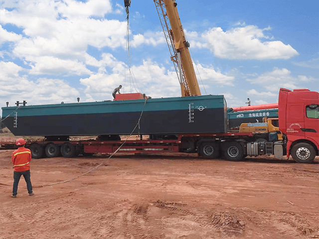 Modular Barge for Excavator Backhoe Dredger