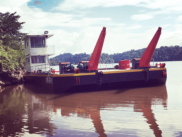 Steel Deck Barge/ Flat Bottom Transportation Barge Marine Transportation Cargo Deck Barge