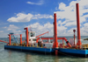 High Quality Diesel Cutter Suction Dredger 4518 in the river 