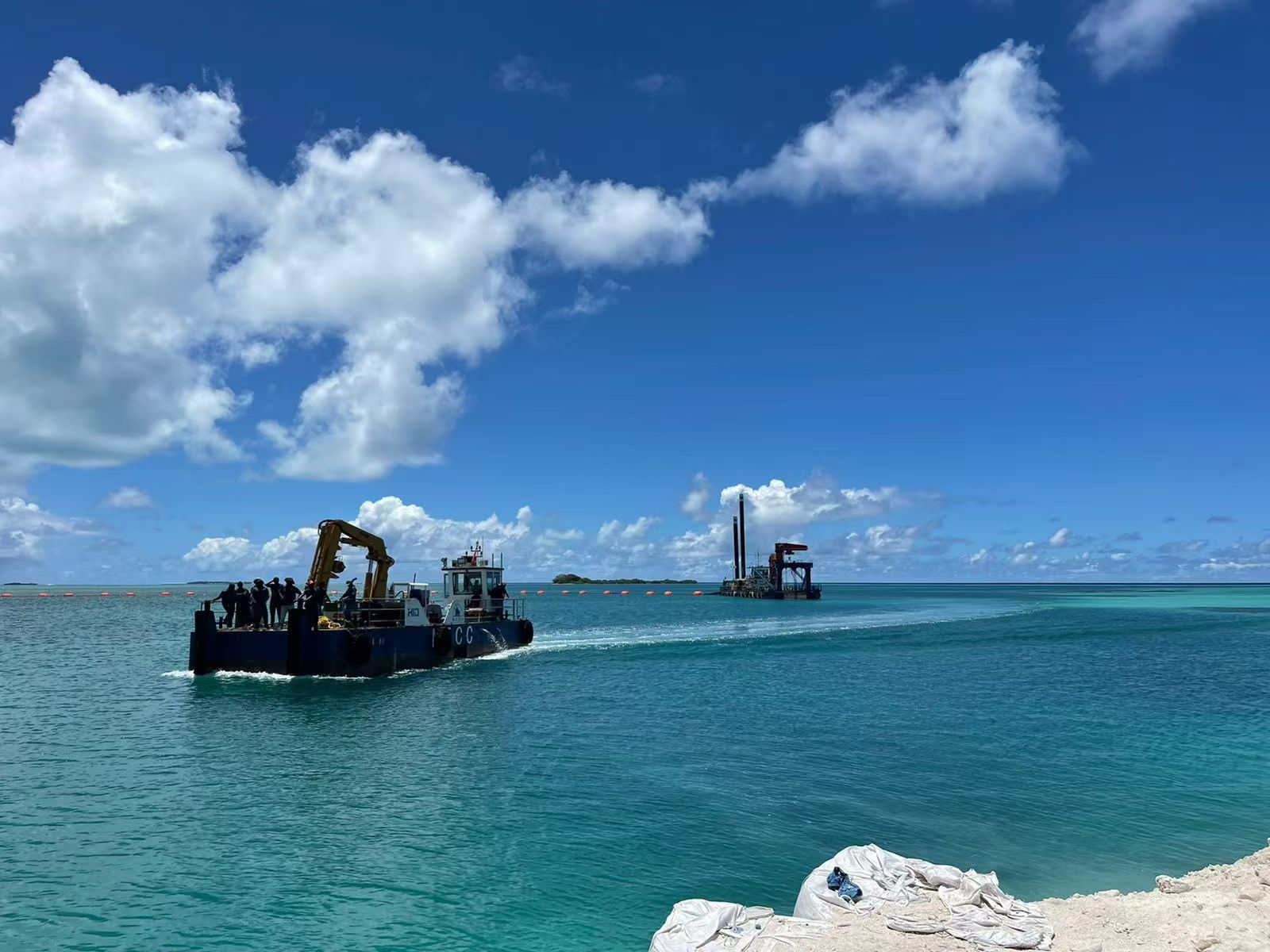 Check out this impressive dredging vessel in action!